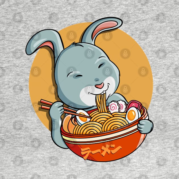 Rabbit Ramen Cute by Ryuga